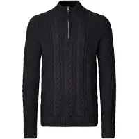 Blend Troyer "Troyer BHBasim", Herren, Gr. XL, schwarz, Obermaterial: 50% Baumwolle CO. 47% Polyacryl PAN. 3% Nylon NY., Pullover Troyer