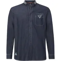 Jan Vanderstorm Jeanshemd "Jeanshemd OLAFGREN", Herren, Gr. XXL, weit, blau, Obermaterial: 100% Baumwolle CO., Hemden Jeanshemd
