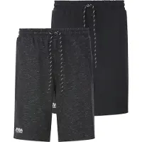 Jan Vanderstorm Sweatshorts "Doppelpack Sweatbermuda JORNRIK", Herren, Gr. XXL, N-Gr, schwarz, Obermaterial: 100% Baumwolle CO., Hosen Sweatshorts
