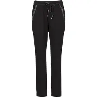 Goldner Elegante Joggpants SARA, hoher Bund in schwarz | Gr.: 54