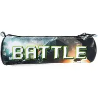 FANDY Stifteetui Army-Design aus Stoff, 21,5 cm lang, 7 cm Durchmesser, abwaschbar