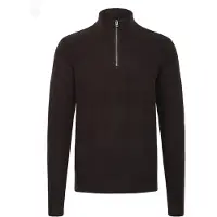 Casual Friday Troyer "Troyer CFHeine", Herren, Gr. XL, schwarz (schwarz beauty), Obermaterial: 65% Polyacryl PAN. 27% Nylon NY. 5% Wolle mw. 3% Polyester PES., Pullover Troyer
