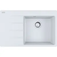 Franke Centro - Fragranit-Spüllbecken CNG 611-78 TL/7, 780x500 mm, Eisweiß 114.0637.505