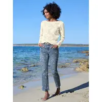 HEINE Jeans in blue-bleached-bedruckt | Gr.: 36