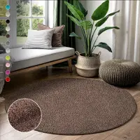 Sanat Hochflor-Teppich "LOCA" rund 30 mm Höhe Wohnzimmer, Langflor, Shaggy, Schlafzimmer