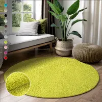 Sanat Hochflor-Teppich "LOCA" rund 30 mm Höhe Wohnzimmer, Langflor, Shaggy, Schlafzimmer