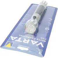 Varta LED Taschenlampe Brite Essential F20 40lm, exkl. 2x Batterie Baby C, Retail Blister