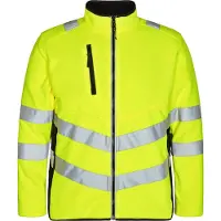 F-engel Warnschutz Fleecejacke Safety 1192-236-3820 Gr. 5XL gelb/schwarz