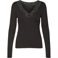 Vero Moda Bluse Rosa 10298832 Schwarz Regular Fit