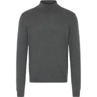 Casual Friday Rollkragenpullover "Rollkragenpullover CFEdin", Herren, Gr. 3XL, grau (dunkelgrau melange), Obermaterial: 95% Baumwolle CO. 5% Kaschmir WS., Pullover Rollkragenpullover