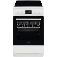 AEG Elektro-Standherd "CCB5440CBW", mit Teilauszug, Gleichmäßiges Garen auf 3 Ebenen mit 8 Programmen,inkl. Zubehör, Timer