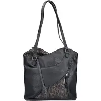 Rieker Damen Handtasche-Rucksack H1025-01 schwarz