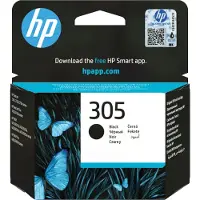 HP 305 Schwarz Original Druckerpatrone, Standardertrag, Schwarz, Tinte auf Pigmentbasis, 17,9 ml, 1 Stück(e), 120 Seiten