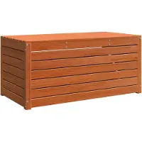 vidaXL Aufbewahrungsbox Holzwerkstoff 101 x 50,5 x 46,5 cm Wachsbraun