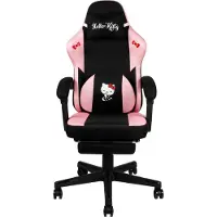 Konix Hello Kitty, Universal-Gamingstuhl, 150 kg, 110 cm, 120 cm, Schwarz/Rosa, Schwarz