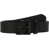 Calvin Klein Ledergürtel JEANS "CLASSIC FLAT 35MM", Herren, Gr. 100, schwarz (schwarz, matte schwarz), Rindsleder, unifarben, Gürtel Ledergürtel