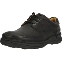 Clarks Shoes Halbschuhe NATURE THREE Schwarz Herren Leder SchwarzGröße:11