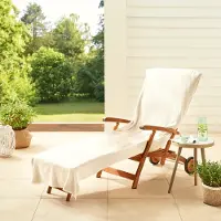 Dyckhoff Handtuch "Stuhlauflage / Liegeauflage", beige (natur), B:70cm L:200cm, Frottier, Frottier, Handtücher, Handtuch, Schonbezug mit Einschubtasche