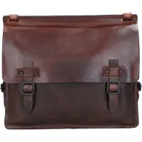 Harold's Leder Businesstasche Umhängetasche Aberdeen Messengerbag Brown dunkelbraun
