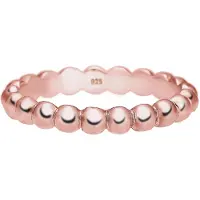 Elli Silberring "Ring Stacking Ring Kügelchen 925 Silber" Gr. 56, rosa (rosegold), Fingerringe, Damen, 56, Silber 925 (Sterlingsilber), Silberring