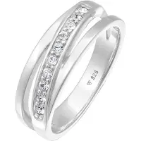 Elli Ring Bandring Wickelring Kristalle 925 Silber Elli Silber