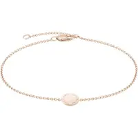 Liebeskind berlin Armband "Schmuck Geschenk Gold 375 Armkette Gold Collection", rosa (roségoldfarben), Armbänder, Damen, 18,5cm, Gelbgold 375, Armband, mit Zirkonia (synth.)