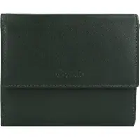 Esquire Leder Geldbörse Viktoria Wallet With Flap Green dunkelgrün