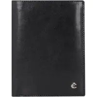 Esquire Leder Geldbörse Toscana RFID Wallet Black schwarz