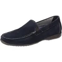 Sioux Herren Slipper/ Mokassins GIUMELO Blau RaulederGröße:9