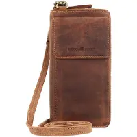 Greenburry Geldbörse Handytasche Vintage Phone Case RFID Brown braun