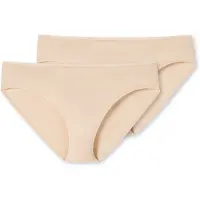 Schiesser Tai-Slip "95/5", Damen, Gr. 46, Single Jersey, beige (410, sand), Single Jersey, Obermaterial: 95% Baumwolle, 5% Elasthan, eng, Unterhosen Tai-Slip, mit flachen Nähten