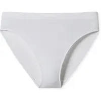 Schiesser Rioslip "Pure Rib", Damen, Gr. 40, 100, weiß, Doppelripp, Obermaterial: 50% Baumwolle, 45% Modal, 5% Elasthan, Unterhosen Rioslip