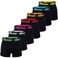 Ellesse Herren Boxer Shorts, 7er Pack - Yema 7 Pack Boxer Shorts, Logo, Cotton Stretch