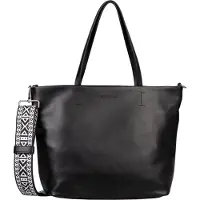 Tom Tailor Palina Damen Shopper Umhängetasche Reißverschluss Groß Schwarz