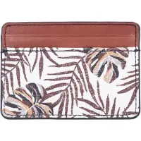 Fossil Kartenhalter Bronson Card Case Natural weiß braun