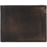 Fossil Geldbörse Wade Bifold With Flip ID Black schwarz