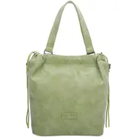 Fritzi aus Preußen Schultertasche Umhängetasche Poppie02 Vintage Tote Bag Green hellgrün