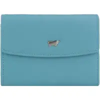 Braun Büffel Minigeldbörse JOY RFID Mini Geldbörse slim 3 Kartenfächer blau Damen - Leder