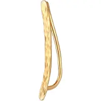 Elli Ohrklemme "Ohrringe Single Earclimber Ohrklemme Gehämmert 925 Silber" Gr. 24, gold, Ohrringe, Damen, 24, ohne Stein, Silber 925 (Sterlingsilber), Ohrklemme