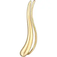 Elli Ohrklemme "Ohrringe Single Earclimber Ohrklemme Geschwungen 925 Silber (1 Stück)" Gr. 26, gold, Ohrringe, Damen, 26, ohne Stein, Silber 925 (Sterlingsilber), Ohrklemme