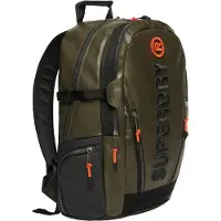 Superdry für Damen. W9110391A Rucksack aus Canvas mit grüner Stickerei (OSFA), Lässig, Polyester