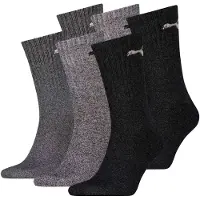 Puma Kurzsocken "Socken 6er Pack", Damen, Gr. 39-42, bunt (dunkelgrau, grau, hellgrau), Obermaterial: 74% Baumwolle CO. 21% Polyester PES. 3% Polyamid PA. 2% Elasthan EL., Socken Kurzsocken
