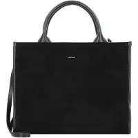 Replay Leder Schultertasche Shoulder Bag Black schwarz
