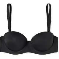Schiesser Bandeau-BH "Unique Micro", Damen, Gr. 90, Cup C, schwarz (000, schwarz), Single Jersey, Obermaterial: 70% Polyamid, 30% Elasthan, BHs Bandeau-BH