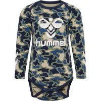 Hummel Body l/ä - hmlSteen - Vetiver Camouflage m. Logo - - 3 Jahre (98) - Body L/Ä