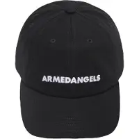 Armedangels YENAAS WORD ICONIC Š| Kappe aus Bio-Baumwolle - schwarz (ONE-SIZE)