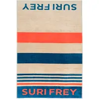 Suri Frey Strandtuch "Strandtuch SFY Freyday" Gr. XXL, beige (beige, kombi 443), 1 Stk., Obermaterial: 100% Baumwolle CO., Handtücher, Strandtuch