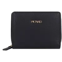 PICARD Leder Geldbörse Java 1 Wallet Ocean dunkelblau