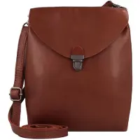 Harold's Leder Umhängetasche Fold Handbag Clutch Up Cognac braun