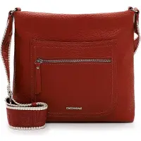 Emily & Noah Umhängetasche "Umhängetasche E&N Heidi", Damen, Gr. B/H/T: 31cm x 28cm x 5,5cm 0, rot (rust 624), Polyester, Taschen Umhängetasche